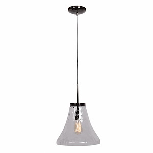 Simplicite-10W 1 LED Pendant in Transitional Style-11.75 Inches Wide by 11 Inches Tall