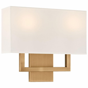 Mid Town - 34W 2 LED Wall Sconce In Transitional Style-13 Inches Tall and 15 Inches Wide