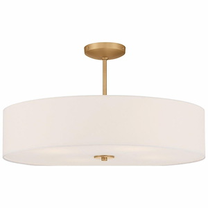 Mid Town - 136W 4 LED Pendant In Transitional Style-5.5 Inches Tall and 24 Inches Wide