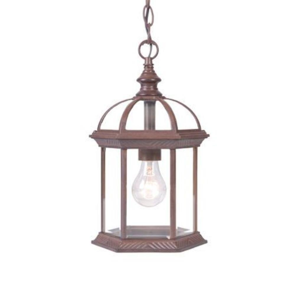 Acclaim Lighting-5276BK-Dover - One Light Outdoor Hanging Lantern  Matte Black Finish with Clear