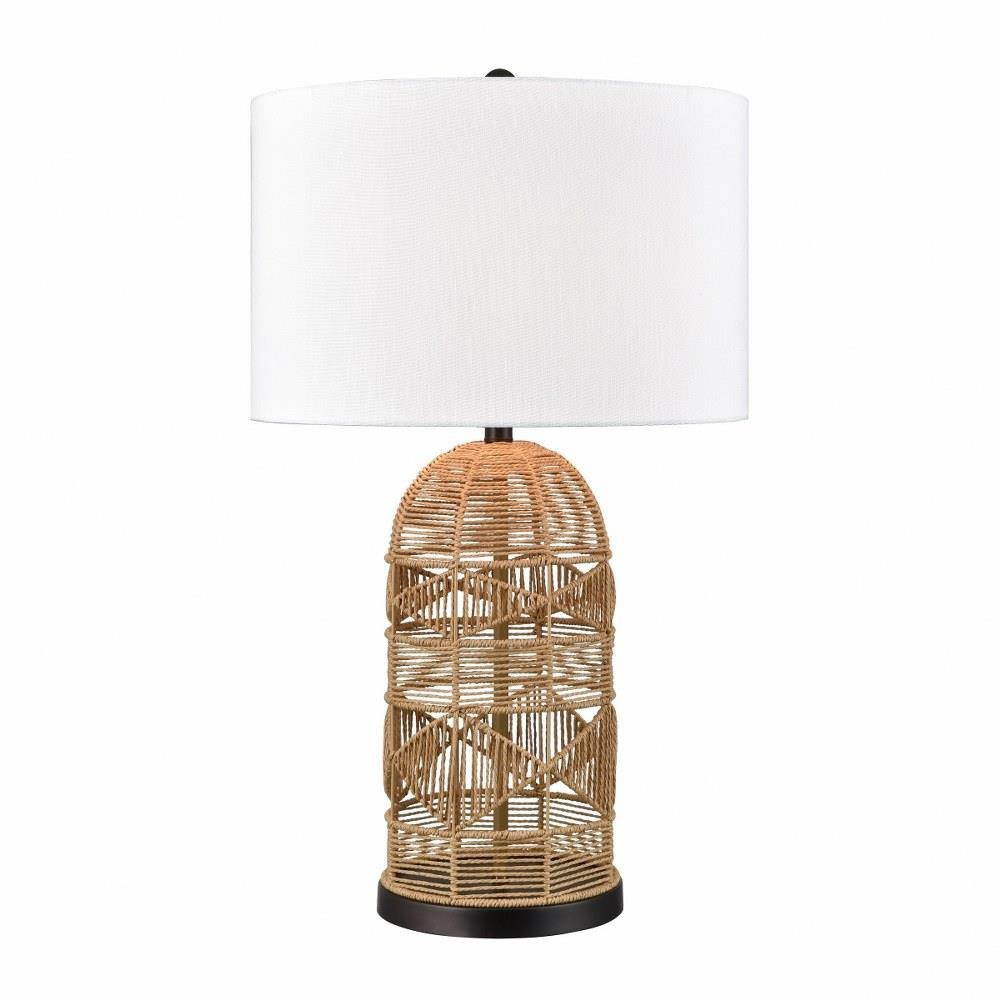 Kmart woven 2024 table lamp