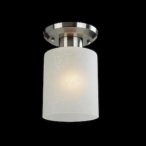 Carleton Fold - 1 Light Flush Mount in Fusion Style - 5 Inches Wide by 8 Inches High - 1260607