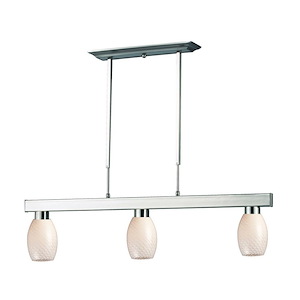 Carleton Fold-3 Light Island/Billiard in Billiard Style-5 Inches Wide by 8 Inches High - 1259001