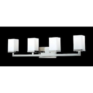 Cliff Hawthorns - 4 Light Bathroom Light in Fusion Style - 33.25 Inches Wide by 8 Inches High - 1257057