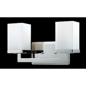 Cliff Hawthorns - 2 Light Bathroom Light in Fusion Style - 13.25 Inches Wide by 8 Inches High - 1262869