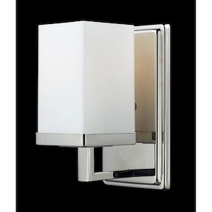 Cliff Hawthorns - 1 Light Bathroom Light in Fusion Style - 4.5 Inches Wide by 8 Inches High - 1260891