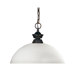 Rockingham Cloisters - 1 Light Pendant in Billiard Style - 14 Inches Wide by 11 Inches High - 1260002