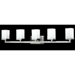 Cliff Hawthorns - 5 Light Bathroom Light in Fusion Style - 40 Inches Wide by 8 Inches High - 1258327