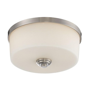 Florence Approach - 3 Light Flush Mount in Restoration Style - 13.88 Inches Wide by 6.38 Inches High - 1260899