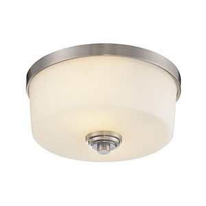 Florence Approach - 2 Light Flush Mount in Restoration Style - 12.13 Inches Wide by 5.75 Inches High - 1260452