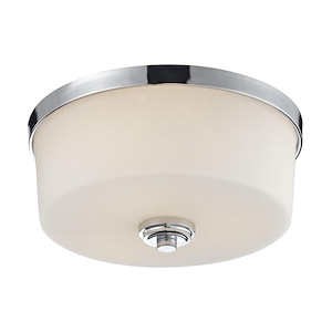 Florence Approach - 3 Light Flush Mount in Fusion Style - 13.88 Inches Wide by 6.38 Inches High - 1256934
