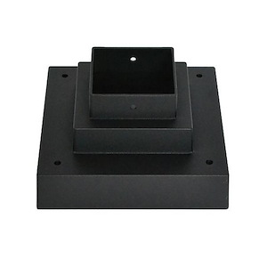 Leopold Ridgeway - Outdoor Square Pier Mount in Seaside Style - 6.75 Inches Wide by 3.5 Inches High - 1258998