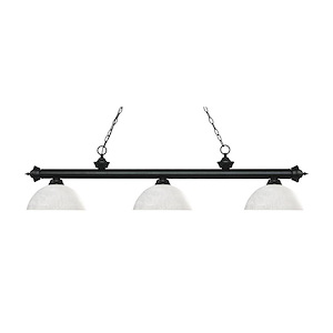 Rockingham Cloisters-3 Light Island/Billiard in Craftsman Style-13.5 Inches Wide by 12.75 Inches High - 1259345