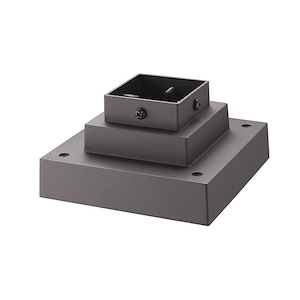 Leopold Ridgeway - Outdoor Square Pier Mount in Gothic Style - 6.75 Inches Wide by 3.5 Inches High - 1257442