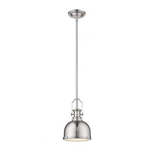 Hoover Drive - 1 Light Mini Pendant in Restoration Style - 8.25 Inches Wide by 11.75 Inches High - 1262485