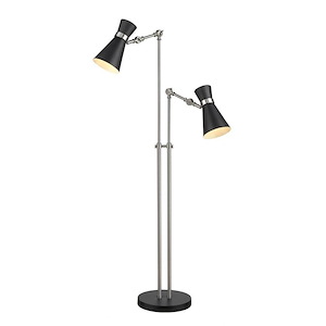 Stroykins Close - 2 Light Floor Lamp in Period Inspired Style - 27.75 Inches Wide by 56.5 Inches High - 1259046