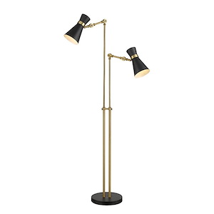 Stroykins Close - 2 Light Floor Lamp In Modern Style-56.5 Inches Tall and 27.75 Inches Wide - 1261916