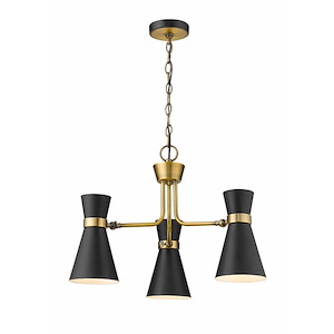 Stroykins Close - 3 Light Chandelier in Period Inspired Style - 23.5 Inches Wide by 16.75 Inches High - 1258725