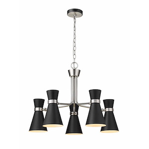 Stroykins Close - 5 Light Chandelier in Period Inspired Style - 27 Inches Wide by 20 Inches High - 1258010