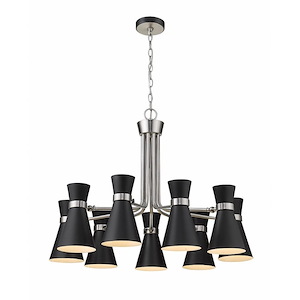 Stroykins Close - 9 Light Chandelier in Period Inspired Style - 32 Inches Wide by 23.75 Inches High - 1261104