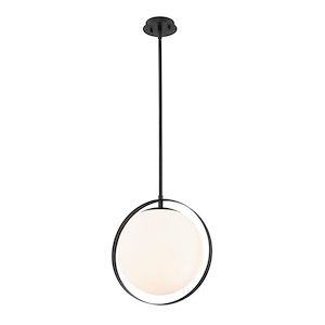 Breda Court - 1 Light Mini Pendant in Transitional Style - 12 Inches Wide by 15 Inches High - 1258071