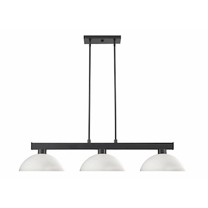 Carleton Fold - 3 Light Billiard In Transitional Style-8 Inches Tall and 14 Inches Wide - 1257992