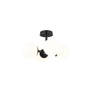 Breda Court - 4 Light Semi-Flush Mount In Modern Style-10.75 Inches Tall and 18 Inches Wide - 1262843
