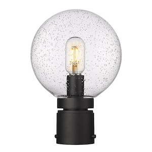 Copper Beech Crest - 1 Light Outdoor Post Mount Light In Modern Style-11.5 Inches Tall and 8 Inches Wide - 1287199