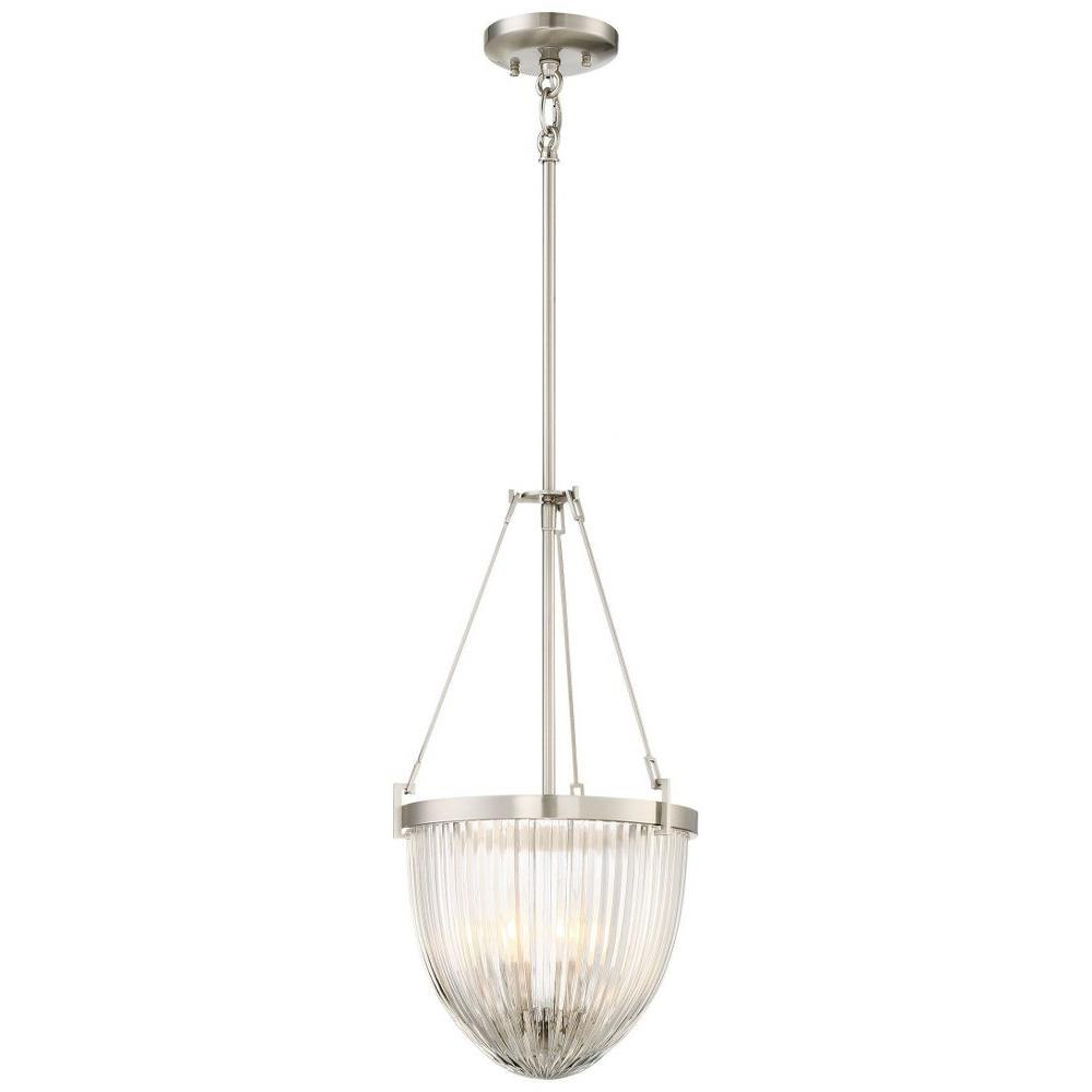 Wood Paddock - 3 Light Pendant in Transitional Style - 21 inches tall by 11.25 inches wide