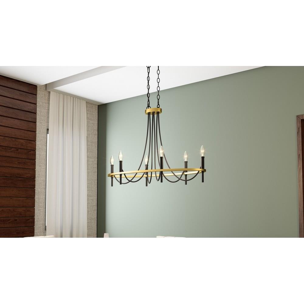 Cliffe Road - 6 Light Island In Contemporary Style-24.75 Inches Tall and 36 Inches Wide