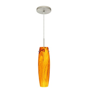 Tu Tu-One Light Cord Pendant with Flat Canopy-3.5 Inches Wide by 11.25 Inches High