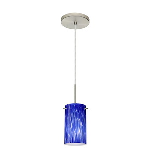 Stilo 7-One Light Cord Pendant with Flat Canopy-4 Inches Wide by 7 Inches High