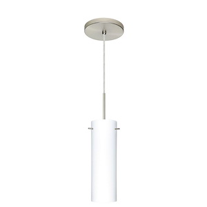 Copa-One Light Cord Pendant with Flat Canopy-3.13 Inches Wide by 9.88 Inches High