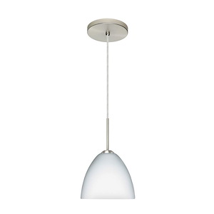 Sasha II-One Light Cord Pendant with Flat Canopy-6.3 Inches Wide by 5.4 Inches High