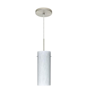 Stilo 10-One Light Cord Pendant with Flat Canopy-4 Inches Wide by 10 Inches High