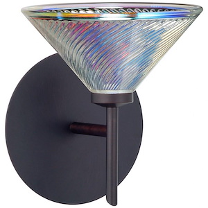 Kona-One Light Mini Wall Sconce-5.5 Inches Wide by 6.5 Inches High