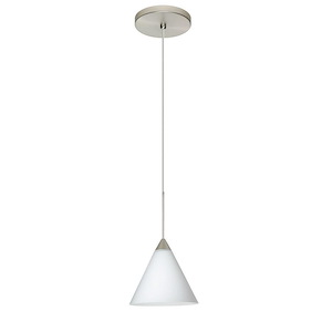 Kani-One Light Cord Pendant with Flat Canopy-5.75 Inches Wide by 4.5 Inches High