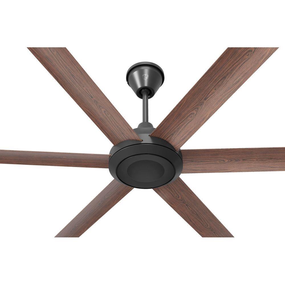 Wide Fan Big Ass Fans - BS1-60-01 - Bison - 6 Blade Ceiling Fan-16 Inch Tall and ...