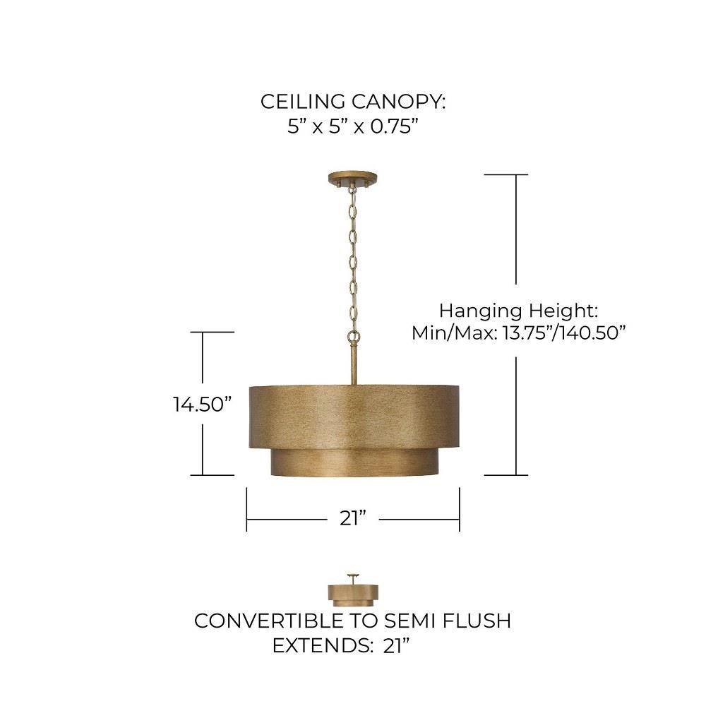 Jude - 4 Light Pendant-14.5 Inch Tall and 21 Inch Wide