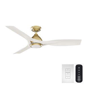 Elise - 3 Blade Ceiling Fan with Light Kit-13 Inch Tall and 54 Inch Wide