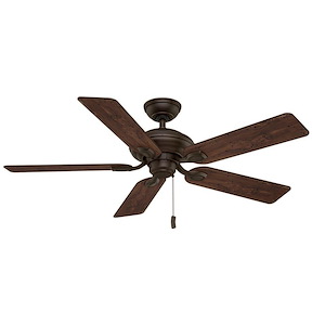 Utopian - 5 Blade 52 Inch Ceiling Fan With Pull Chain Control In Nautical Traditional Style And Includes 5 Motor Speed Settings - 382376