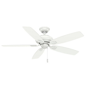 Utopian - 5 Blade 52 Inch Ceiling Fan With Pull Chain Control In Nautical Traditional Style And Includes 5 Motor Speed Settings - 382374