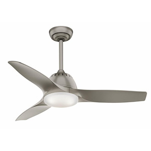 Wisp - 3 Blade Ceiling Fan with Light Kit In Modern style-11.96 Inches Tall and 44 Inches Wide - 1267428