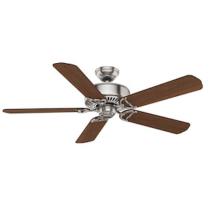 Panama Dc - 5 Blade 54 Inch Ceiling Fan With Handheld Control In Rustic Industrial Style And Includes 5 Motor Speed Settings