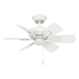 Wailea - 6 Blade 31 Inch Ceiling Fan With Pull Chain Control In Traditional Casual Style And Includes 6 Motor Speed Settings - 424400