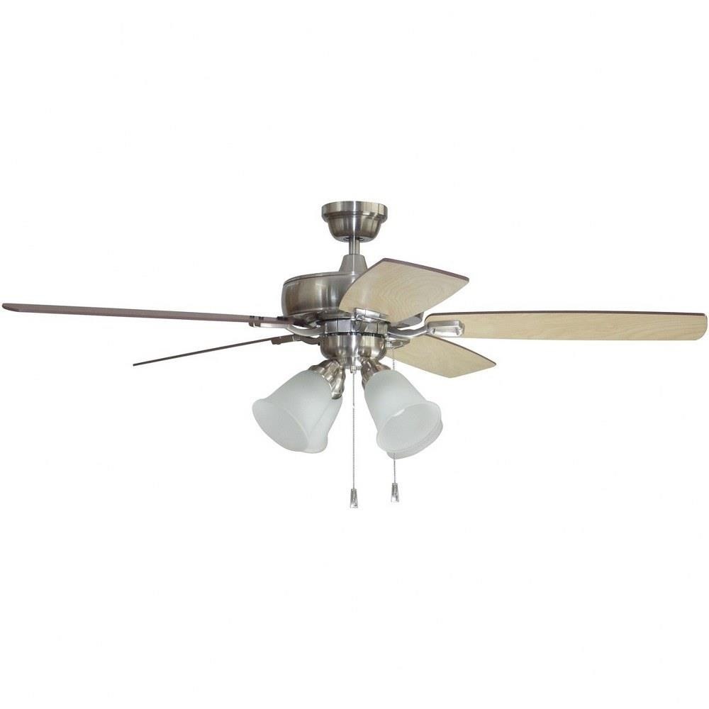 Craftmade Lighting TCE52W5C4 Twist N Click Ceiling Fan with Light Kit  in Transitional-Classic Style 52 inches wide by 17.32 inches high