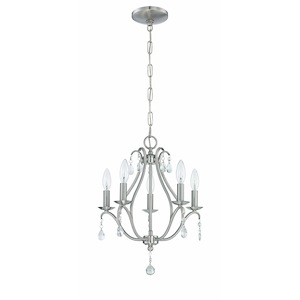 Five Light Mini Chandelier - 15 inches wide by 18.5 inches high