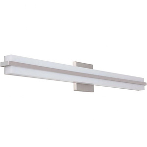 Seger 1 Light Modern/Modern &amp; Contemporary Bath Vanity Approved for Damp Locations - 35.4 inches wide by 4.7 inches high