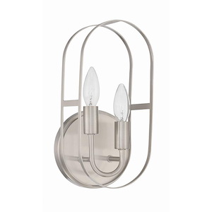 Mindful - 2 Light Wall Sconce In Contemporary Style-12.5 Inches Tall and 6 Inches Wide