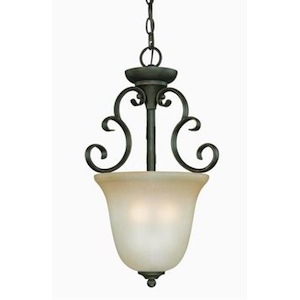 Barret Place - Three Light Inverted Pendant - 13 inches wide by 21 inches high - 603275